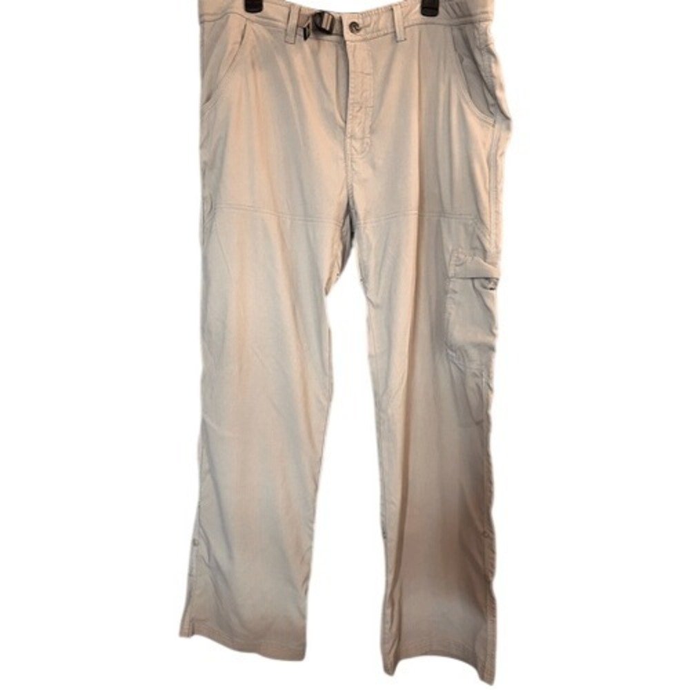 Prana Mens Convertible‎ Hiking Pants Beige Outdoor Relaxed Fit XL 32" Inseam